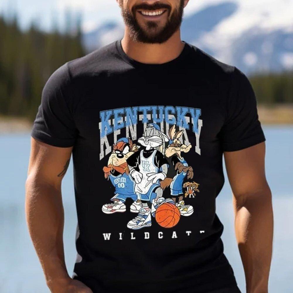 Kentucky Wildcats Looney Tunes Basketball Retro Unisex T Shirt